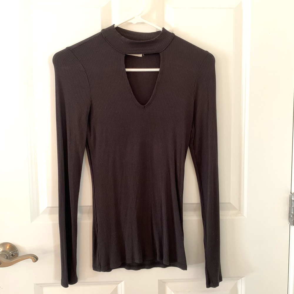 Hollister Long Sleeve Cutout Shirt